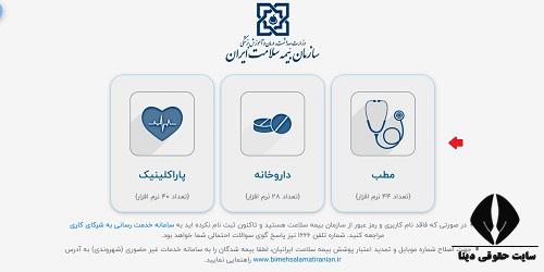 درگاه احراز هویت بیمه سلامت evisit.ihio.gov.ir